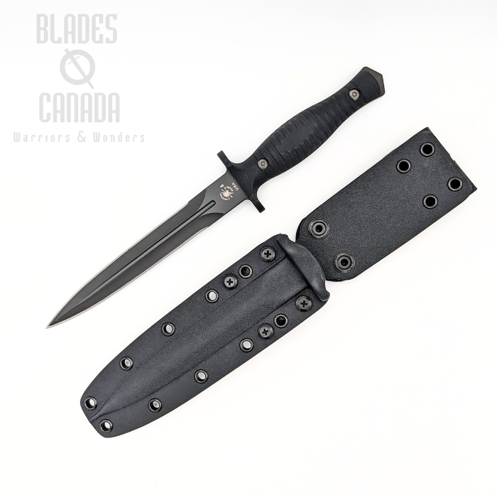 (image for) Spartan Blades George V-14 Dagger Knife, CPM MagnaCut Black, G10 Black, Kydex Sheath